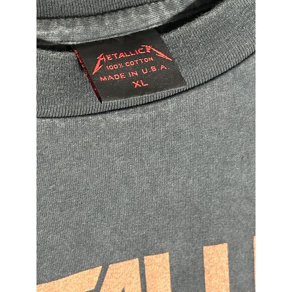 Metallica "Don't Tread On Me" Vintage Reprint Metallica Tag Single Stitch - Picture 6 of 6